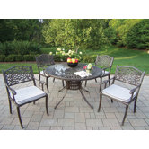 Sunray Mississippi 5 Piece Dining Set with Cushions