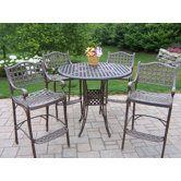 Elite 5 Piece Bar Height Dining Set