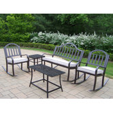 Rochester 5 Piece Rocker Seating Group with Cushions