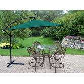 Hummingbird Mississippi 5 Piece Swivel Bar Set with Umbrella