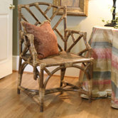 Rattan Chippendale Arm Chair