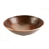 Round Old World Hand Forged Copper Vessel Sink