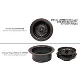 Drain Combination Package for Double Bowl Kitchen Sinks