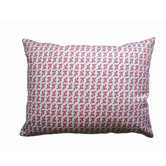 Hand Printed Canvas Bird's Feet Pillow