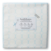 Organic Ultimate Receiving Blanket&reg; in Pastel Mod Circles on Ivory