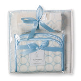 3 Piece Gift Set in Organic Pastel Mod Circles on Ivory