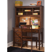 Chelsea Square Youth Bedroom 44" W Computer Desk with Hutch