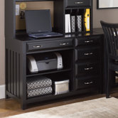 Hampton Bay Computer Credenza in Black