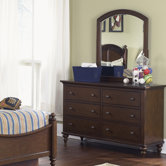 Abbott Ridge 6 Drawer Dresser with Optional Mirror