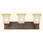 McKensi Three Light Vanity Light in Bronze Patina