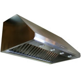 Professional Series 42" Stainless Range Hood with LED Lighting and Baffle Filters