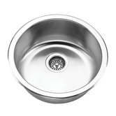 Stainless Steel Column Undermount Bar Sink with Off Set Drain