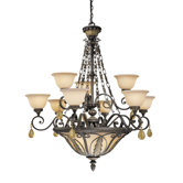 Dynasty 12 Light Chandelier