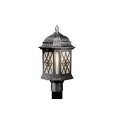 Sardinia 9" Outdoor Post Lantern in Vintage Patina - Energy Star