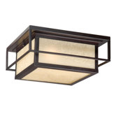 Robie Outdoor Flush Mount in Espresso Bronze