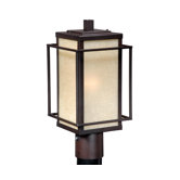 Robie  Outdoor Post Lantern in Espresso Bronze