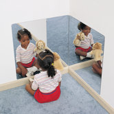 24" x 24" Corner Mirror