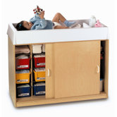 Changing and Storage Cabinet with Easy-Wash Top
