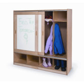 Coat Locker with Sliding Doors