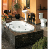 Luminosa Whirlpool Tub with Left-Side Pump and Chromatherapy