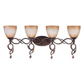 Trellio  Vanity Light in Autumn Gold