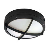 Hudson  Wall Lantern with Cross Grill in Matte Black