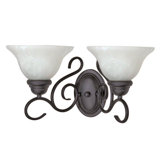 Castillo  Vanity Light in Textured Flat Black