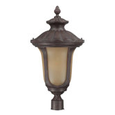 Beaumont 26.5" x 14" Energy Star  Post Lantern in Fruitwood