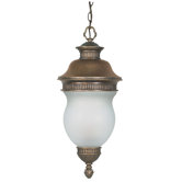 Luxor  Hanging Lantern in Platinum Gold