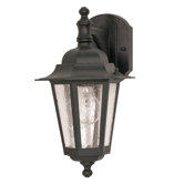 Cornerstone 13"  Wall Lantern in Textured Black