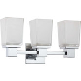 Parker Three Light Bath Vanity in Polished Chrome