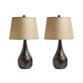 Charlie Lamps in Hammered Bronze (Set of 2)