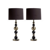 Serena Lamps in Black Brass (Set of 2)