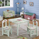 Little Farmhouse Kids' 3 Piece Table and Chair Set