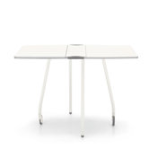 Blitz Fast Folding Table in Matt Optic White Lacqured by S.T.C.