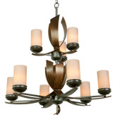 Recycled Aizen 9 Light Chandelier