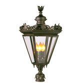 Corsica Four Light Outdoor Pier/Post Mount in Bronze