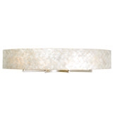 Radius Natural Herringbone Capiz Four Light Bath Fixture in Gold Dust