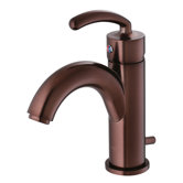 Single Hole Bathroom Faucet with Single Scroll Handle