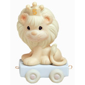 "Birthday Train This Day Is Something To Roar About" Lion Figurine
