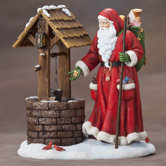 "Wishing Well Santa" Limited Edition Santa at Wishing Well Figurine