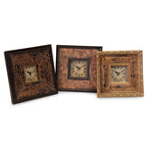 3 Piece Tiempo Trio Framed Clock Set