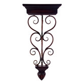 Iron Scrollwork Wall Shelf