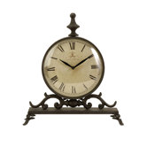 Eilard Table Clock with Roman Numerals