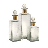Hampshire Etched Decanter (Set of 3)