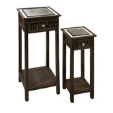 Multi-Tiered Telephone Tables (Set of 2)