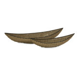 Noremo Woven Outdoor Oval Serving Tray (Set of 2)