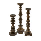 Nilay Wood Candlestick (Set of 3)