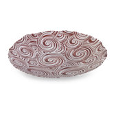 Peppermint Swirl Glass Bowl