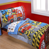Fire Department 4 Piece Toddler Bedding Set